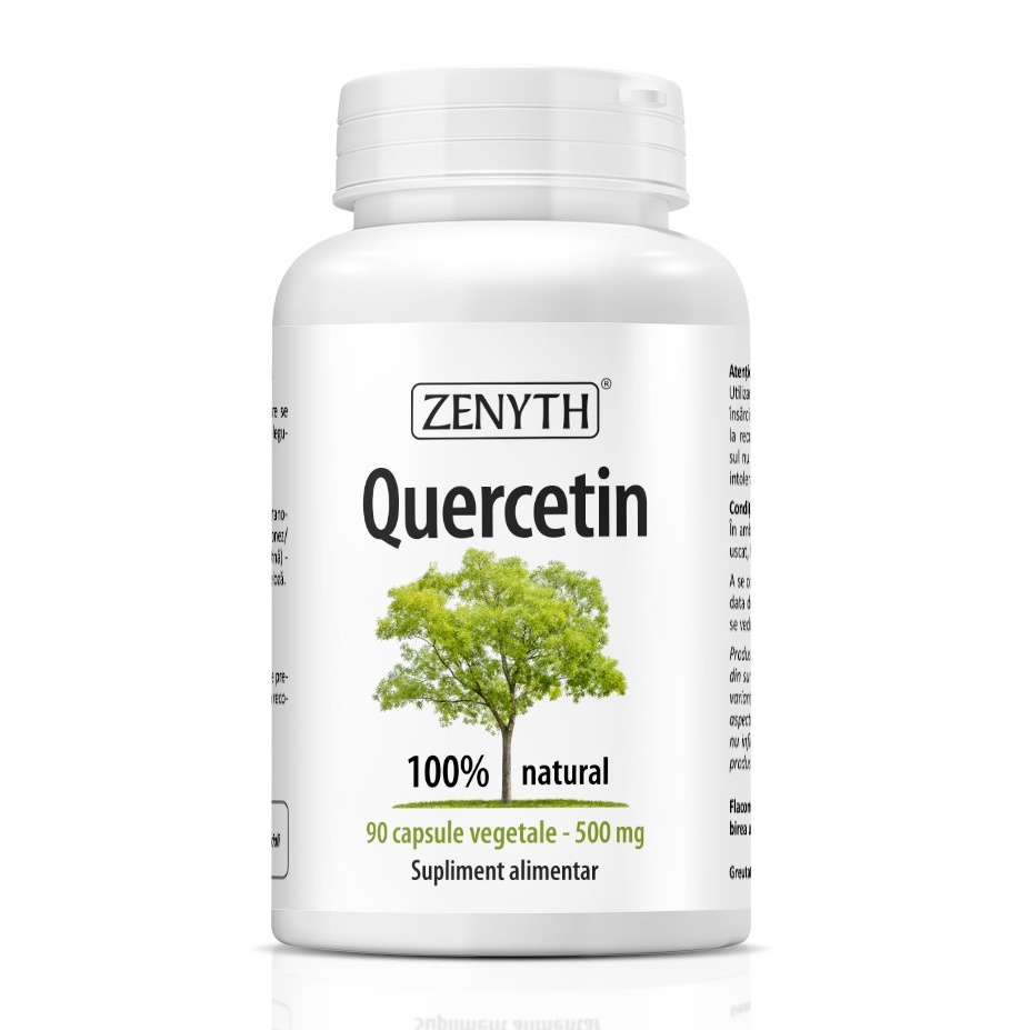 Quercetin, 500mg, 90 capsule vegetale, Zenyth